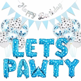 Lets Pawty Party Pack - Blue (34pcs)