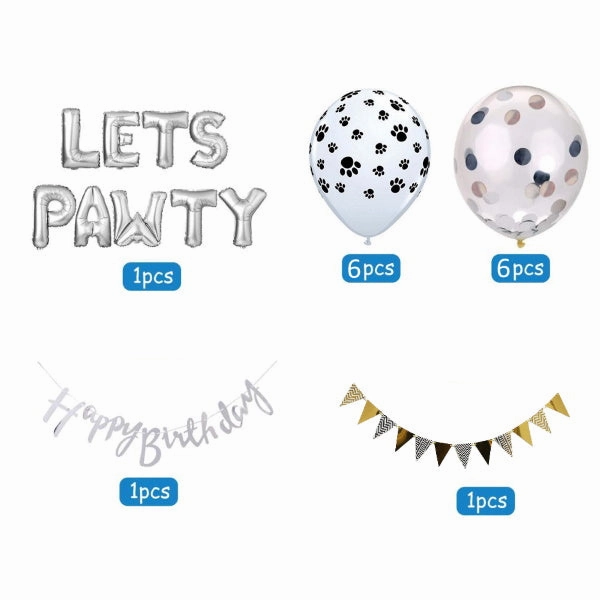 Lets Pawty Party Pack - Blue (34pcs)
