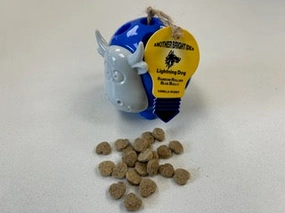 Lightning Dog Random Rollers Blue Bully Treat Dispensing Dog Toy