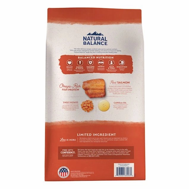 Limited Ingredient Diets Grain Free Adult Dog Dry Food - Salmon & Sweet Potato