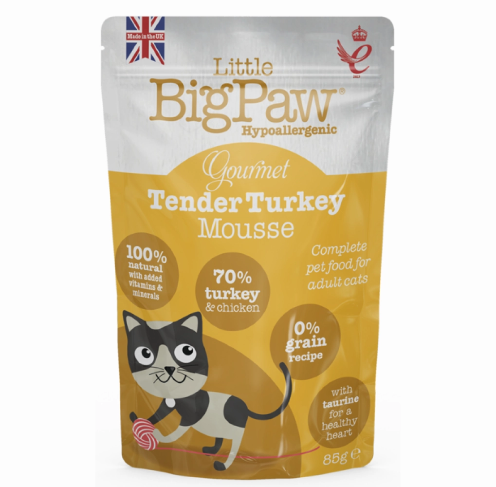 Little Big Paw Tender Turkey Mousse Cat Wet Food