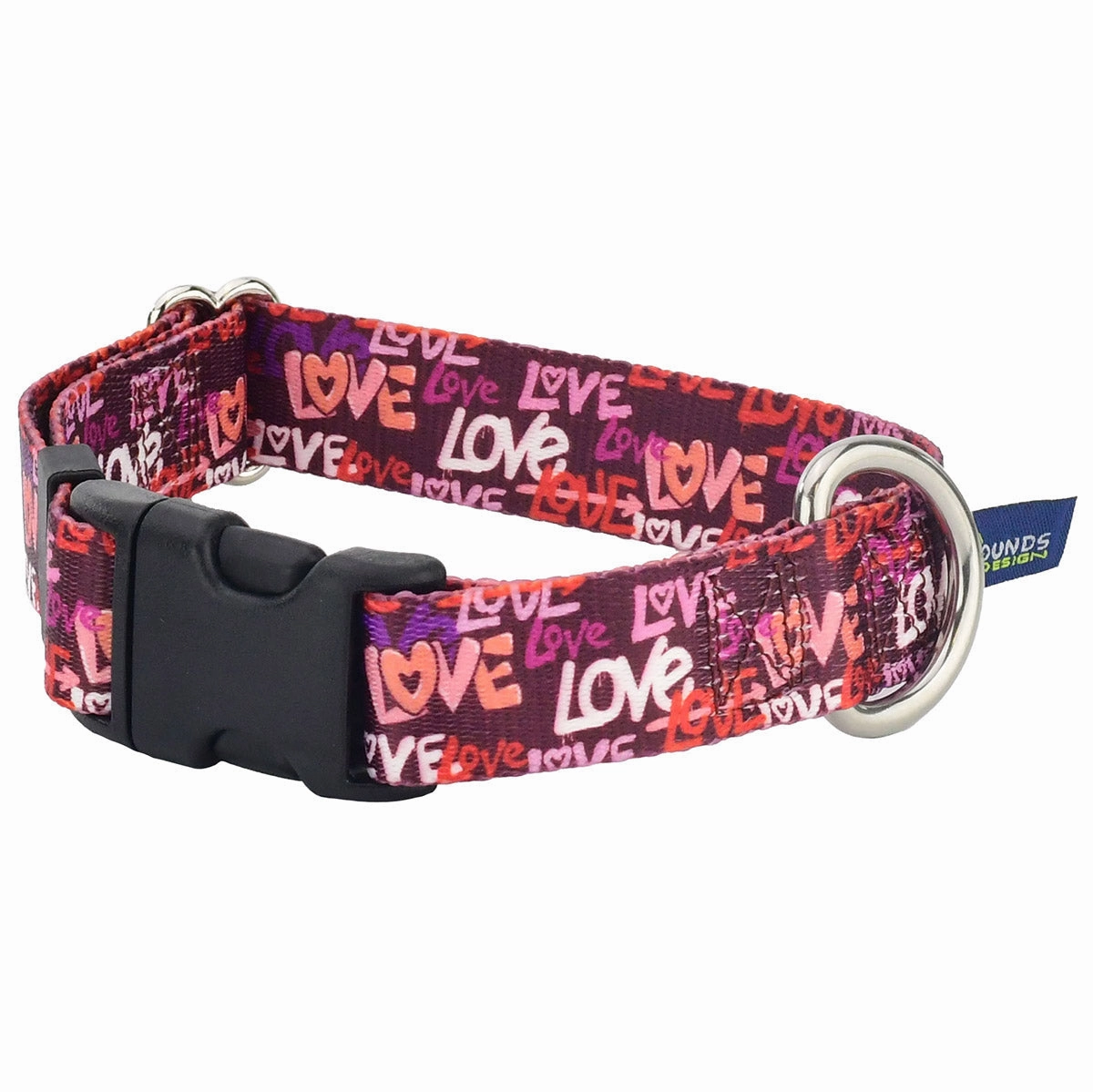 Love Graffiti Red EarthStyle Dog Collar