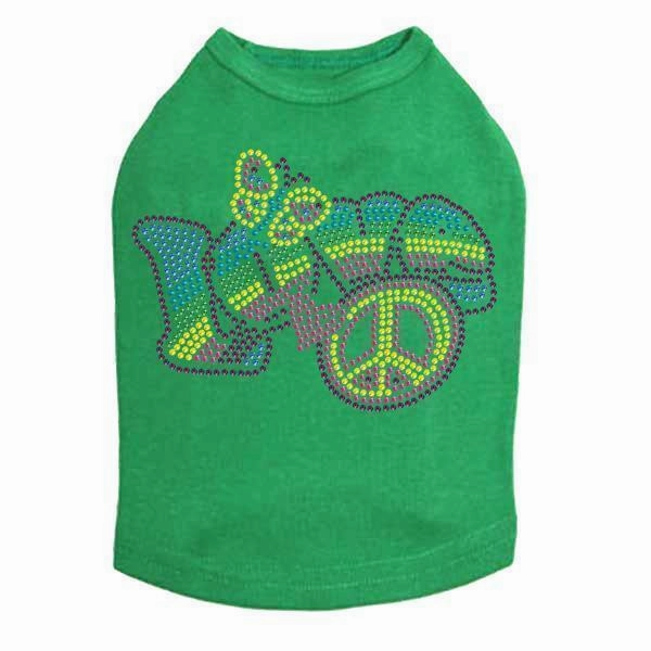 Love Rainbow Rhinestone Dog Tank