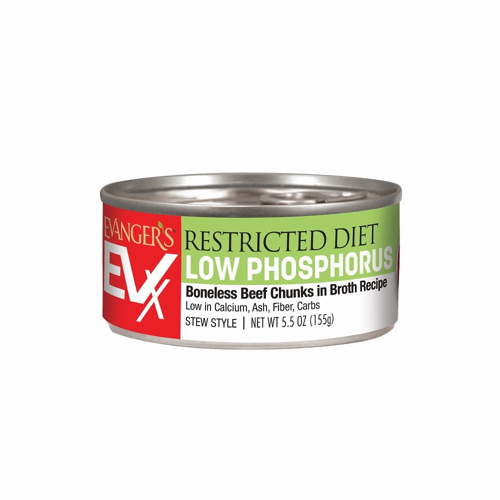 Low Phosphorus - Boneless Beef Chunks in Broth Cat Can