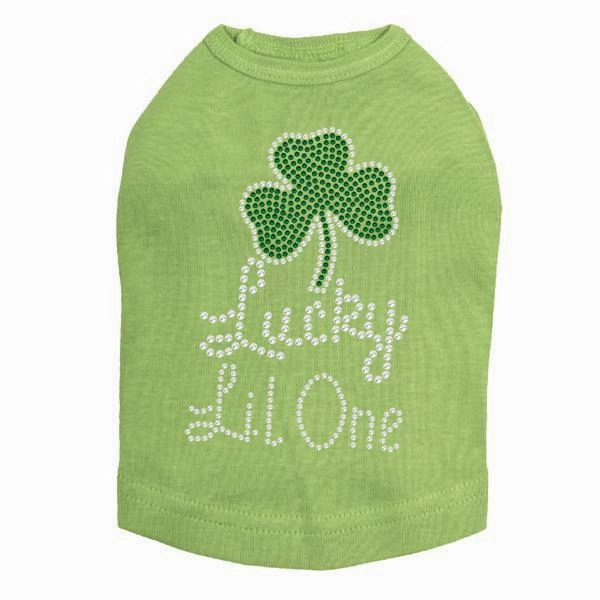 Lucky Lil One Rhinestone Dog Tank