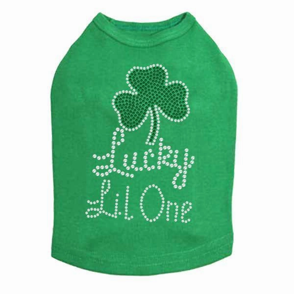 Lucky Lil One Rhinestone Dog Tank