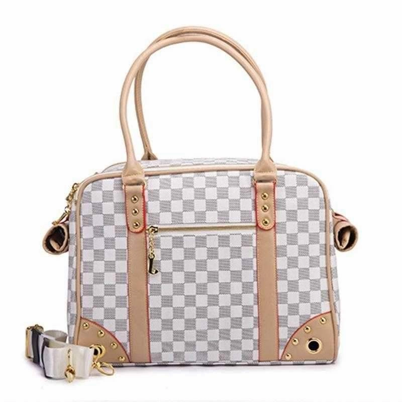 Luxe Checker Dog Carrier