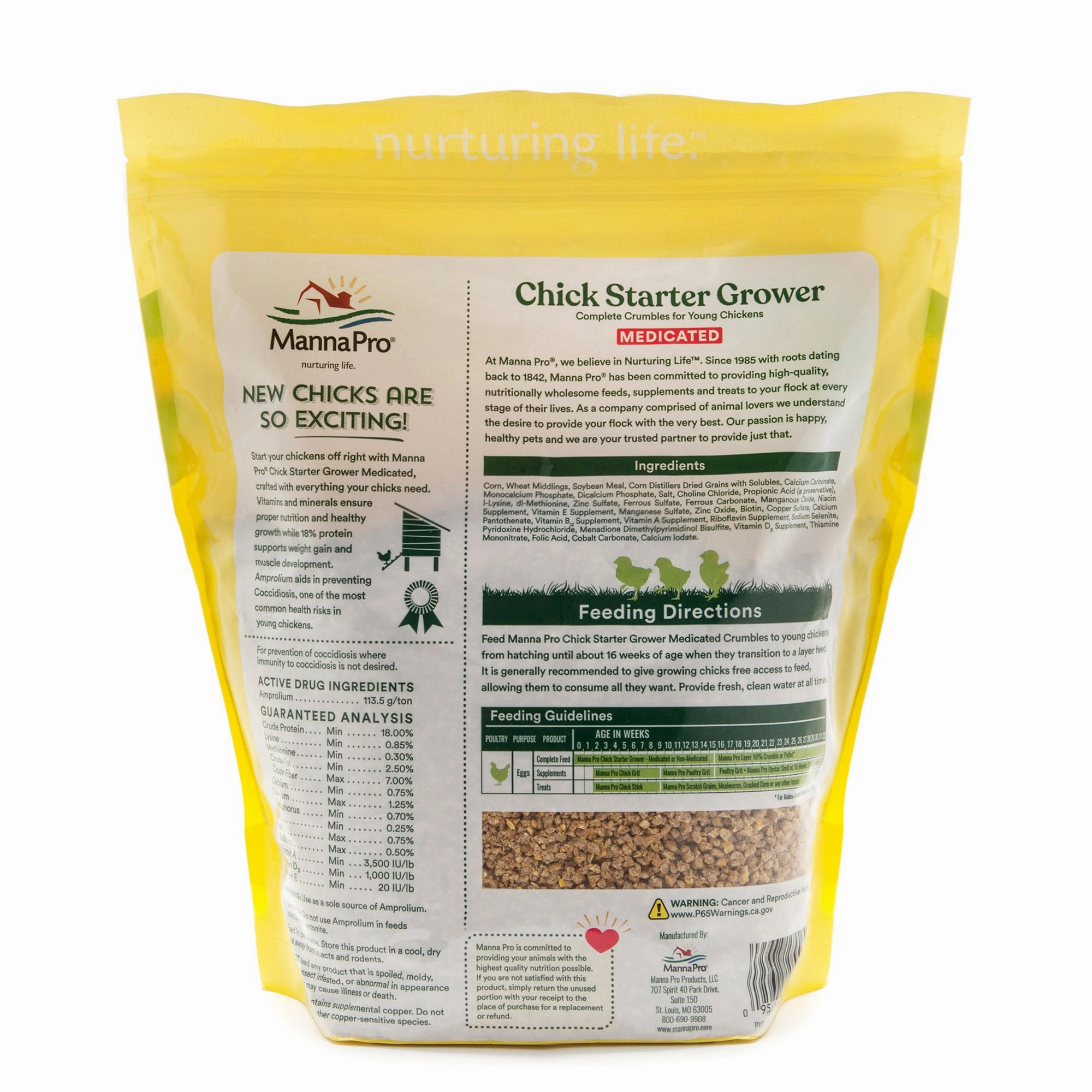 Manna Pro Medicated Chick Starter 5lb