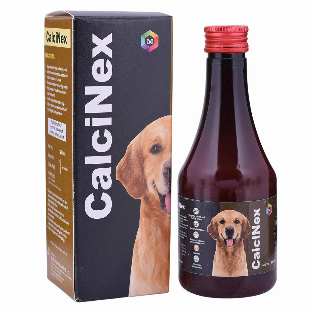 Medfly Healthcare CalciNex Syrup Calcium Supplement for Dogs and Cats (200ml)