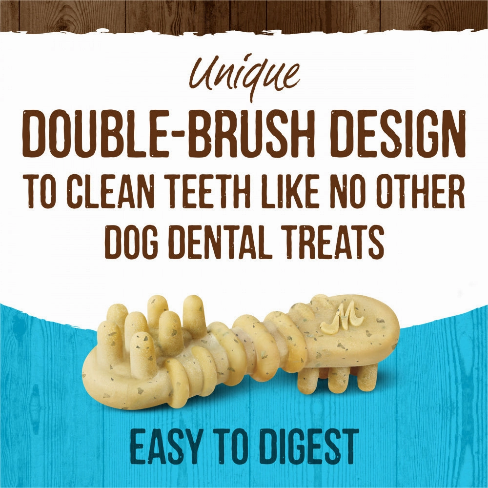 Merrick Fresh Kisses Grain Free Mint Breath Strips Extra Small Dental Dog Treats