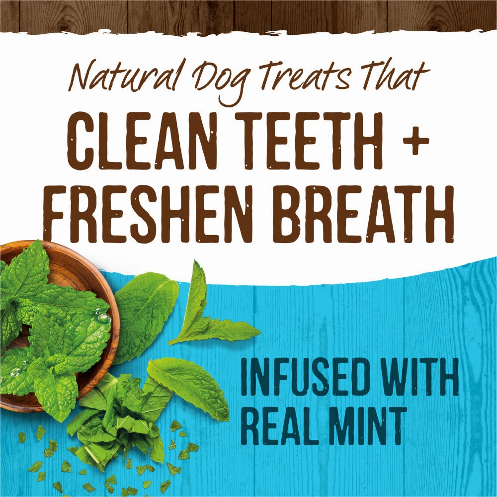 Merrick Fresh Kisses Grain Free Mint Breath Strips Extra Small Dental Dog Treats