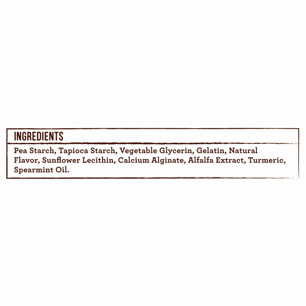 Merrick Fresh Kisses Grain Free Mint Breath Strips Extra Small Dental Dog Treats