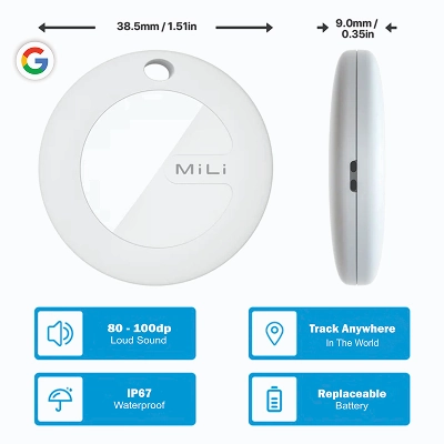 Mitag Go Anti Loss Device with Collar for Cats (Grey) | Android