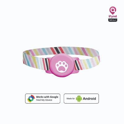 Mitag Go Anti Loss Device with Collar for Cats (Pink) | Android