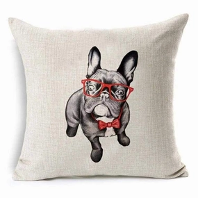 Mr Frenchie Throw Cushion