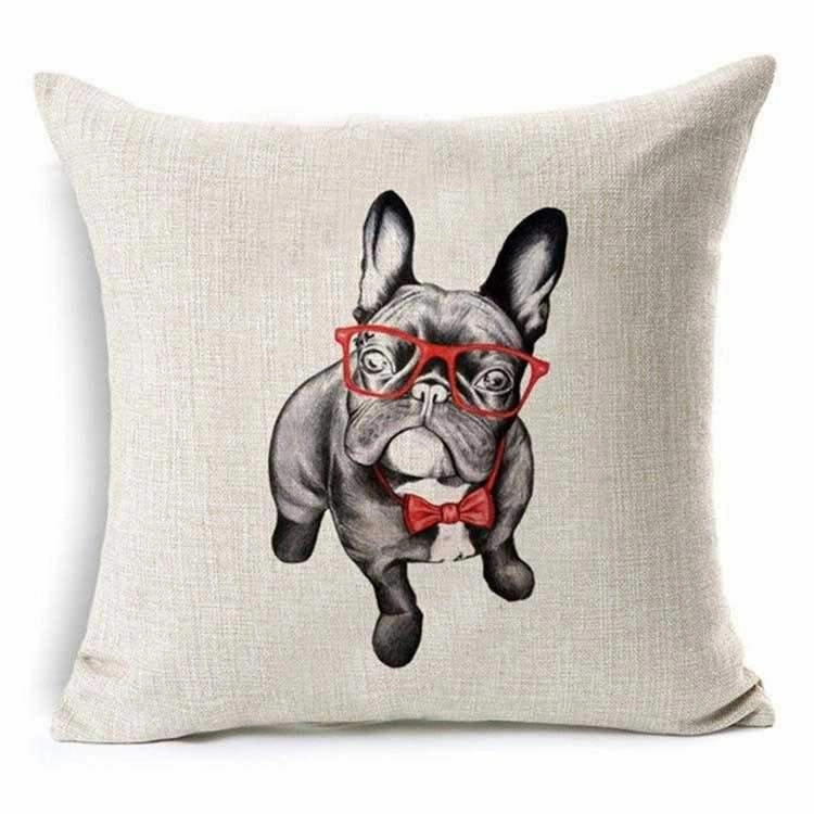 Mr Frenchie Throw Cushion