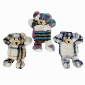 Multipet Minipet Berman Bear Plush Dog Toy