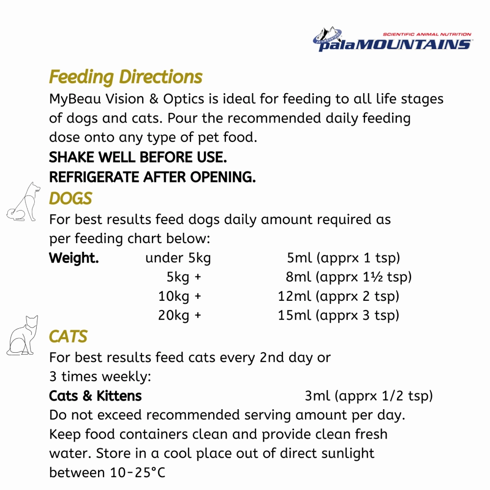 My Beau Vision & Optics Health Supplement for Dogs and Cats