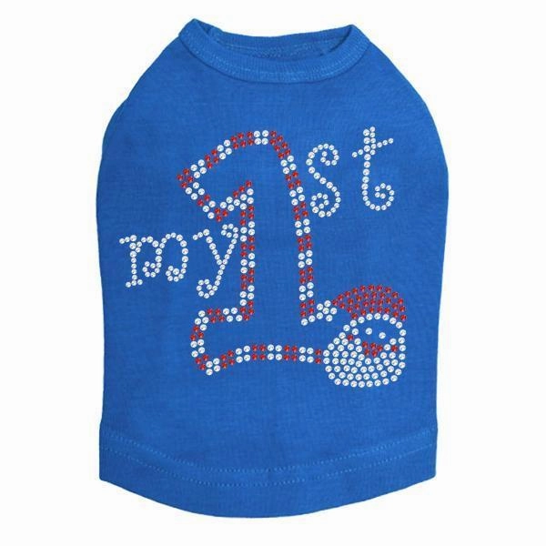 My First Christmas Rhinestone Dog Tank