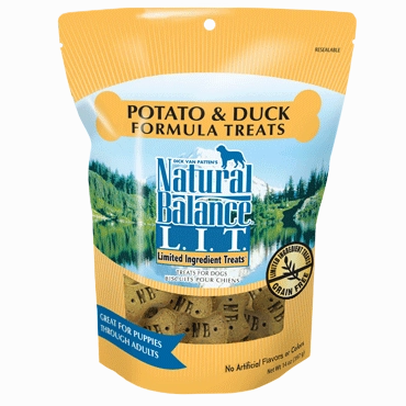Natural Balance L.I.T. Limited Ingredient Treats Potato and Duck Dog Treats