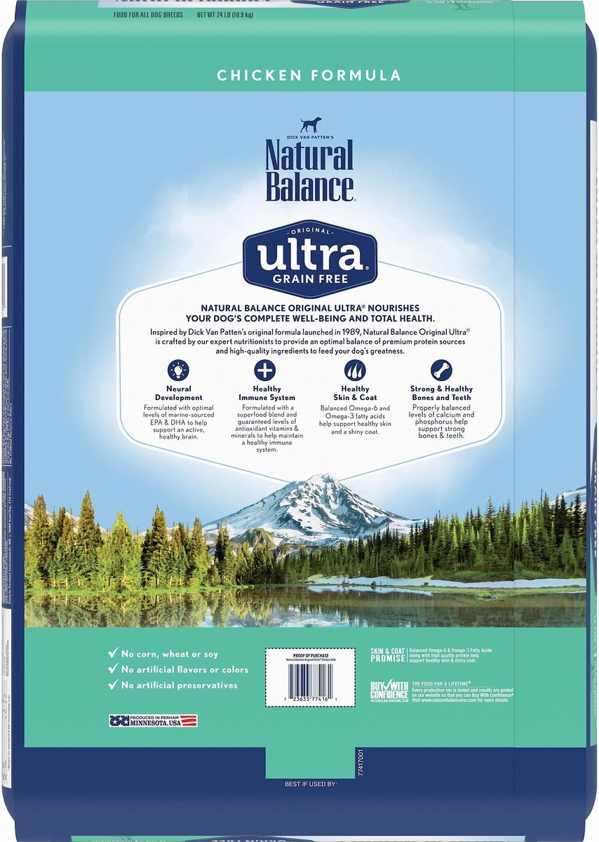 Natural Balance Original Ultra Grain Free Chicken Recipe Dry Dog Food