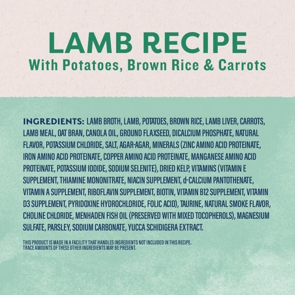Natural Balance Original Ultra Lamb Recipe Pat Canned Dog Food