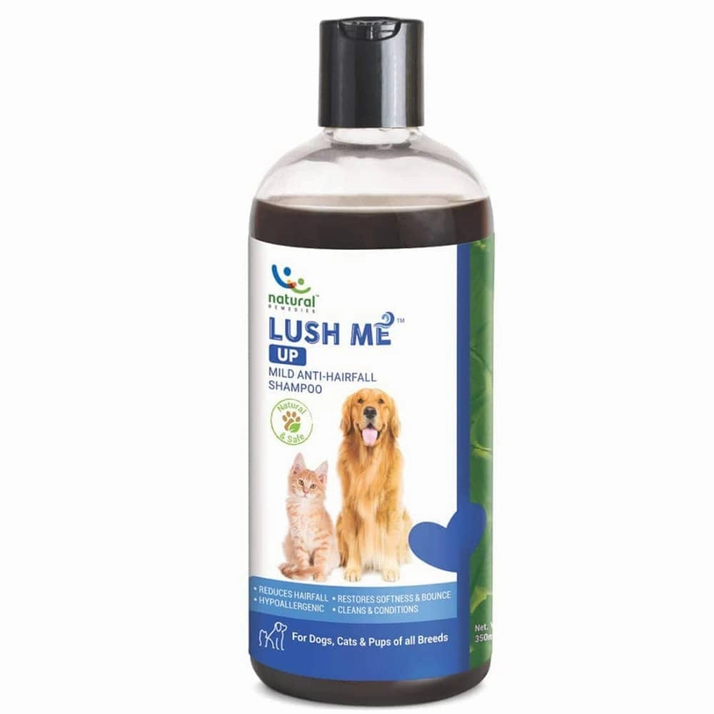 Natural Remedies Lush Me Up Anti Hairfall Shampoo & Orthoron Joint Supplement Dogs & Cats Combo