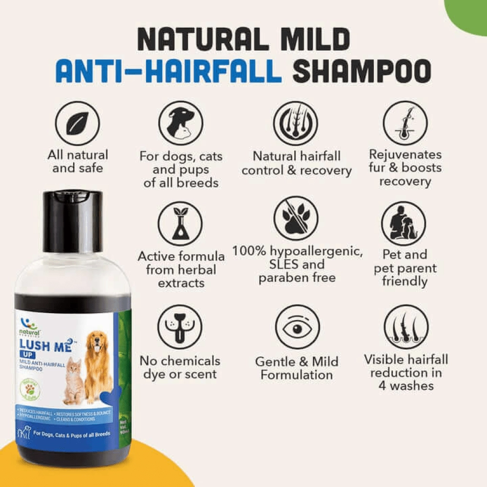 Natural Remedies Lush Me Up Shampoo, Digestive Bites Treats & Topicure Wound Healing Spray Dog Combo