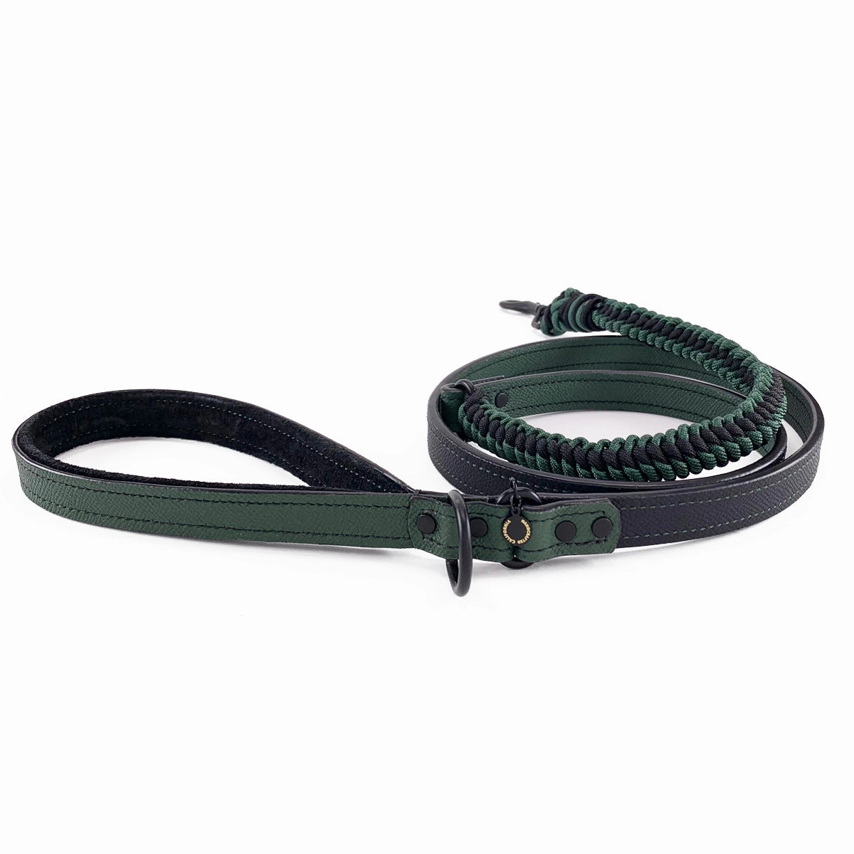 Nixon Leather And Macrame Dog Leash Black Forest