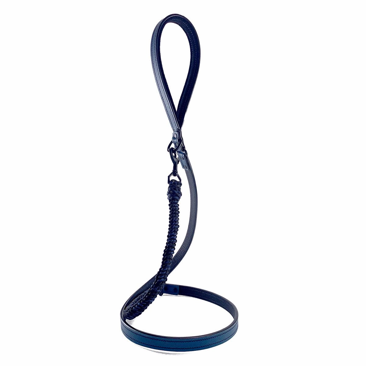 Nixon Leather And Macrame Dog Leash Orion Blue/Black