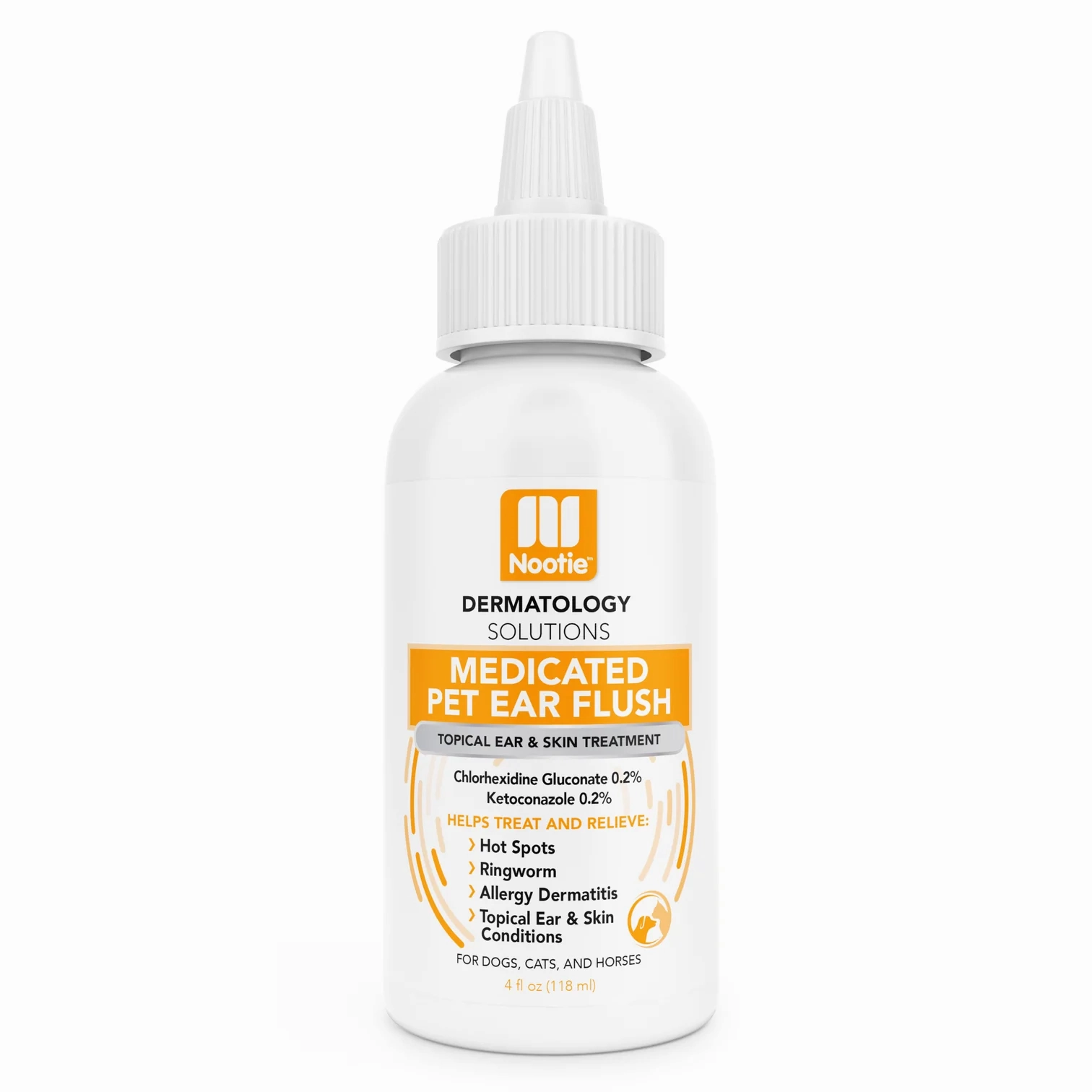 Nootie Dermatology Medicated Pet Ear Flush 4 oz