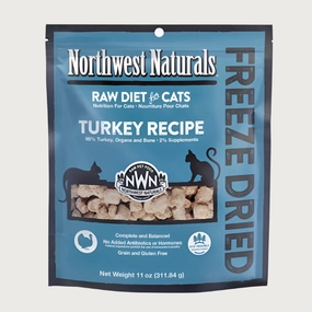 NORTHWEST NATURALS Freeze-Dried Raw Turkey Recipe for Cats