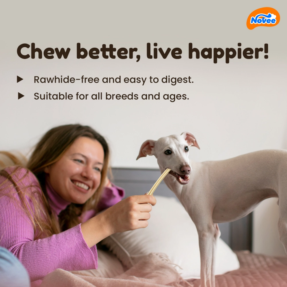 Novee Milky Chew Goat Milk Stick Treats for Dogs