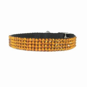 November Birthstone Topaz Crystal Dog Collar