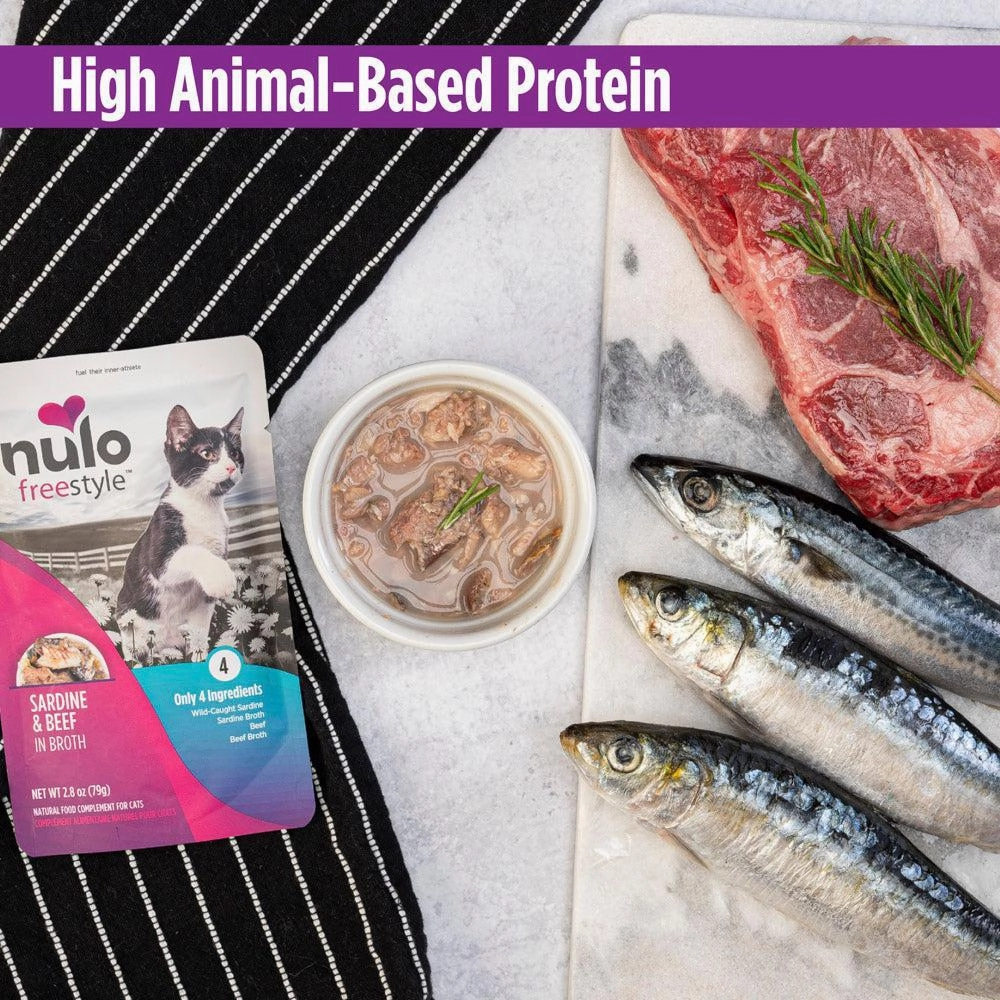 Nulo Freestyle Sardine and Beef Meaty Topper for Cats