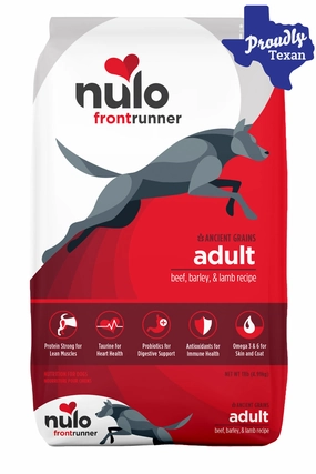 Nulo Frontrunner Beef, Barley, and Lamb Dry Dog Food