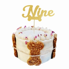Number Nine - Dog Cake Topper