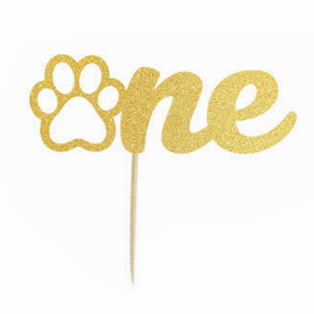 Number One - Dog Cake Topper