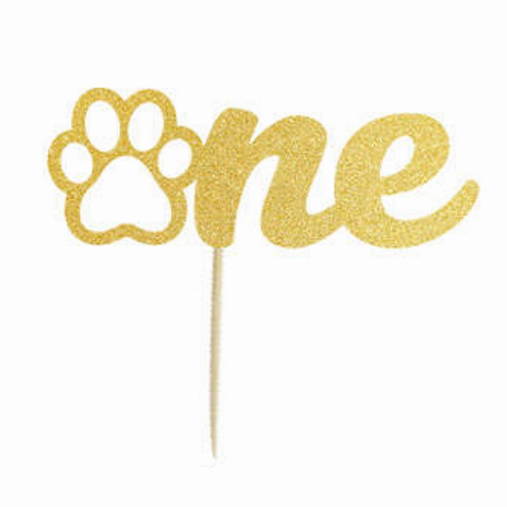 Number One - Dog Cake Topper