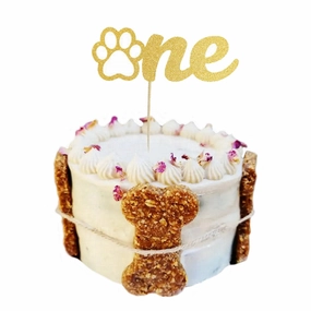 Number One - Dog Cake Topper