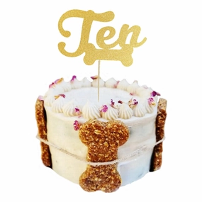 Number Ten - Dog Cake Topper