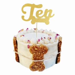 Number Ten - Dog Cake Topper