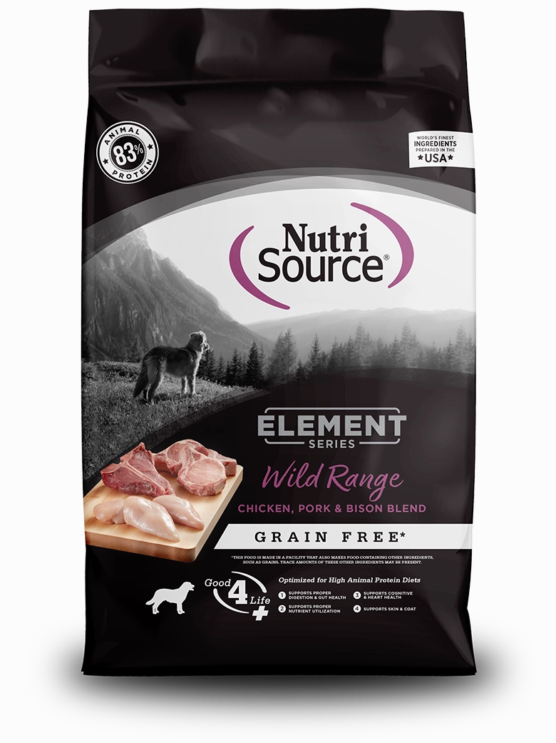 NutriSource Element Series Wild Range Grain Free Recipe Dry Dog Food