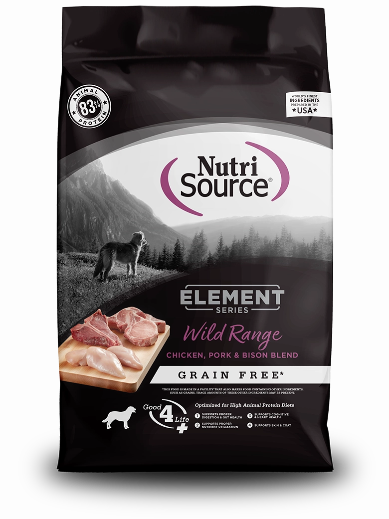 NutriSource Element Series Wild Range Grain Free Recipe Dry Dog Food