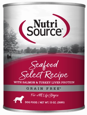 NutriSource Grain Free Seafood Select Canned Dog Food