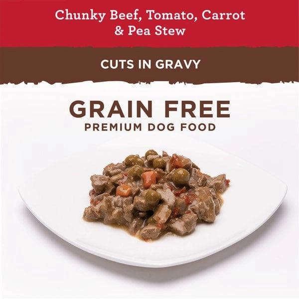 Nutro Beef, Tomato, Carrot & Pea Hearty Stew Adult Canned Dog Food, 12.5oz