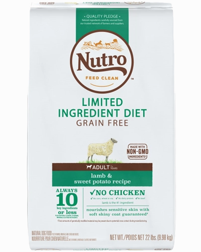 Nutro Limited Ingredient Grain Free Lamb & Sweet Potato Recipe for Dogs