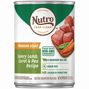 Nutro Premium Loaf Grain Free Savory Lamb, Carrot & Pea Adult Canned Dog Food