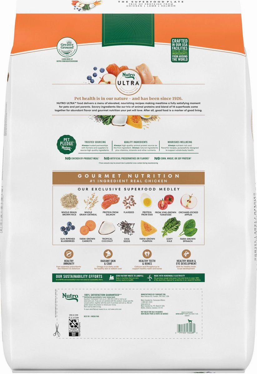 Nutro Ultra Puppy Chicken, Lamb & Salmon Dry Dog Food