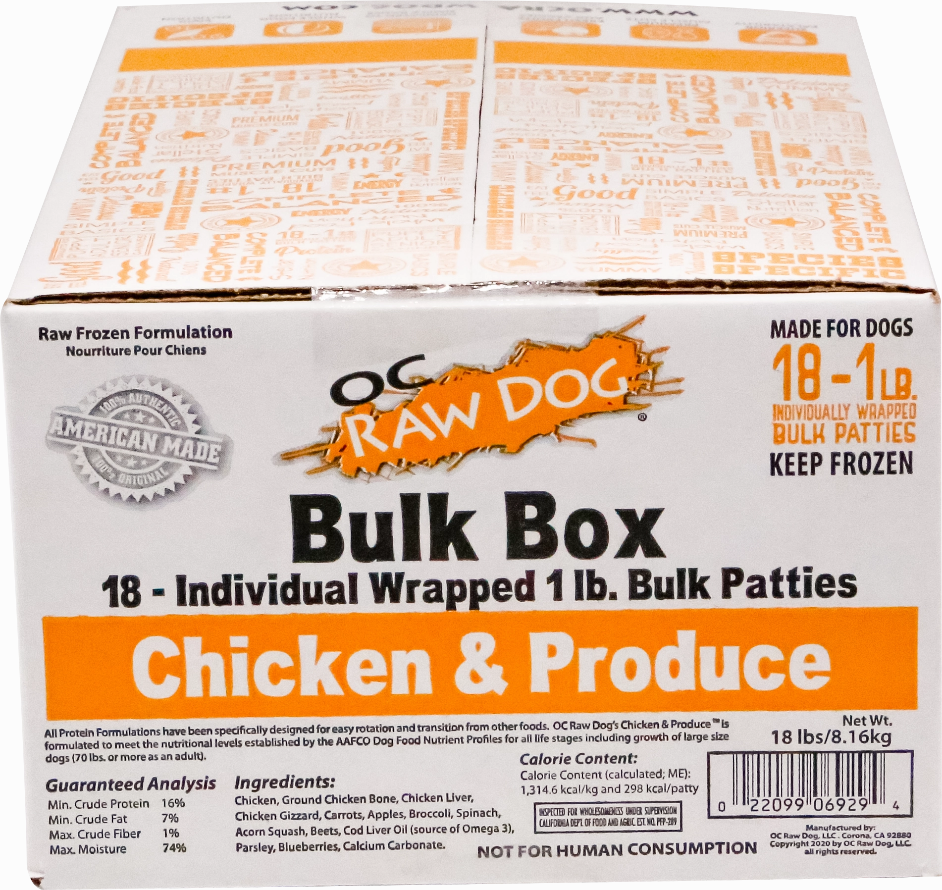 OC Raw Chicken & Produce